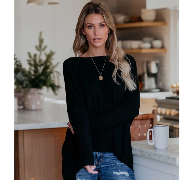 RAYLEEN Wide Neck Long Sleeve Top - Picture 3 of 8